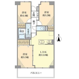 恒陽綾瀬マンションの間取図