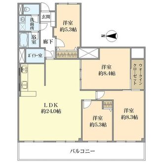 ローズハイツ芦屋の間取図