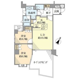 グランシティ　ル・ロワイヤル小竹向原の間取図