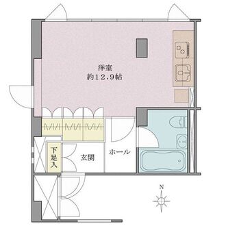 CUE NISHIAZABUの間取図