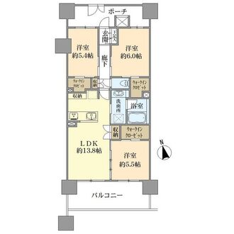 コスモデュオスクエアノーザンスクエアの間取図