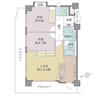 クレアトール高井戸の間取図
