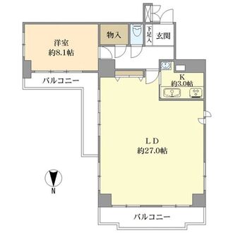 グラン・ドムール西洞院の間取図