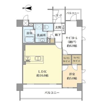 コスモ大崎ツインフォルムエクセルコートの間取図