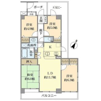 パークハイツ大宮宮原の間取図