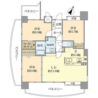 L・テーゼ祇園の間取図
