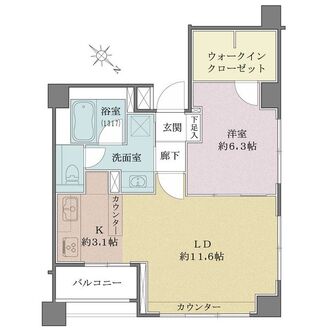 イニシアイオ目黒学芸大学の間取図