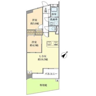 鵠沼スカイマンションの間取図