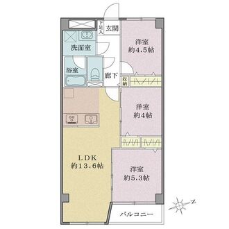 グリーンパーク第6綾瀬の間取図