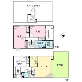 セボンモードグランデ田園調布の間取図
