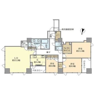 THE 千代田麹町 TOWERの間取図