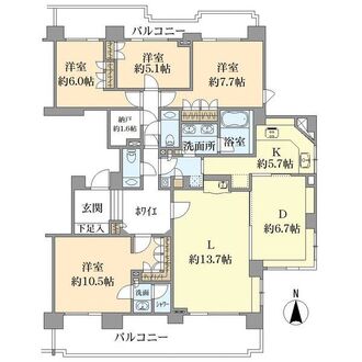 パーク・コート本牧の間取図