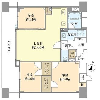 ディアステージ伊丹宮ノ前の間取図