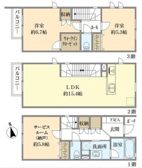 THE　GRANT五反田島津山の間取図