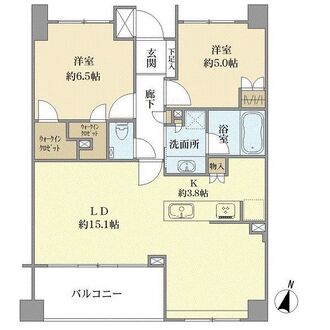 ディアナコート用賀翠景の間取図