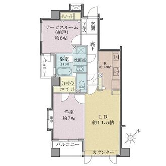 シティハイツ本郷の間取図