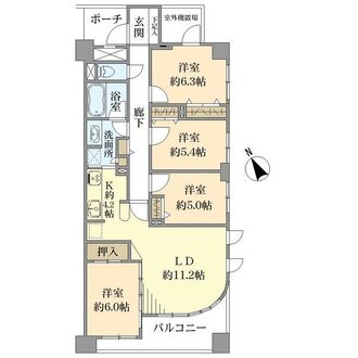 レクセルマンション西船橋第弐の間取図