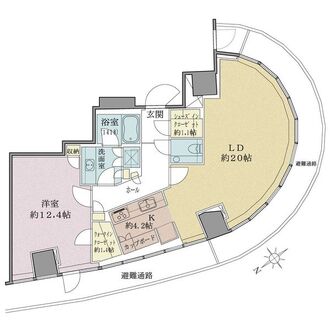 パークコート青山ザ タワーの間取図