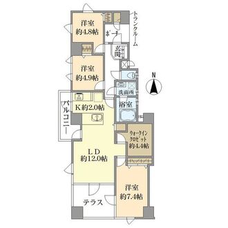 西公園ツインタワーの間取図
