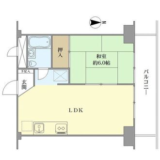 朝日プラザ高津第一の間取図