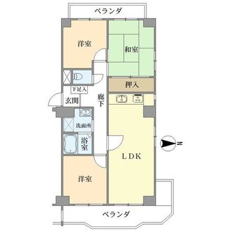 グリーンコーポ千代田の間取図