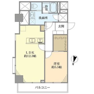 赤坂エクセルの間取図
