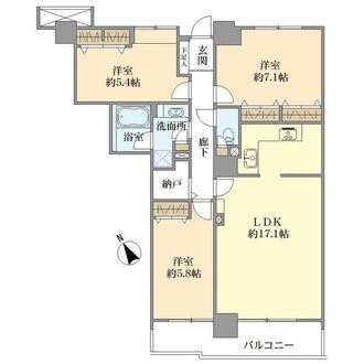 サウスフロントタワー町田の間取図