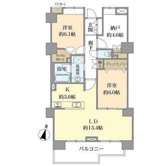 コスモシティ北千住の間取図