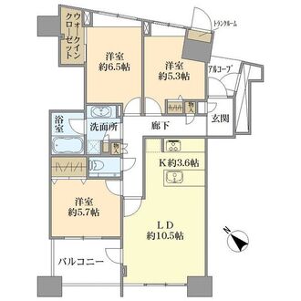 ザ・ステーションタワー東神奈川の間取図