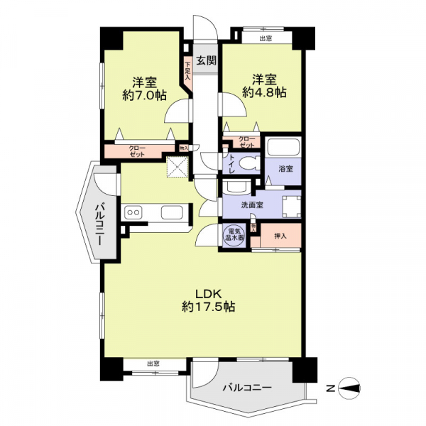 ＪＧＭエーマス和白駅前の間取図