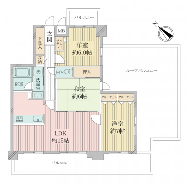 カルム御影の間取図