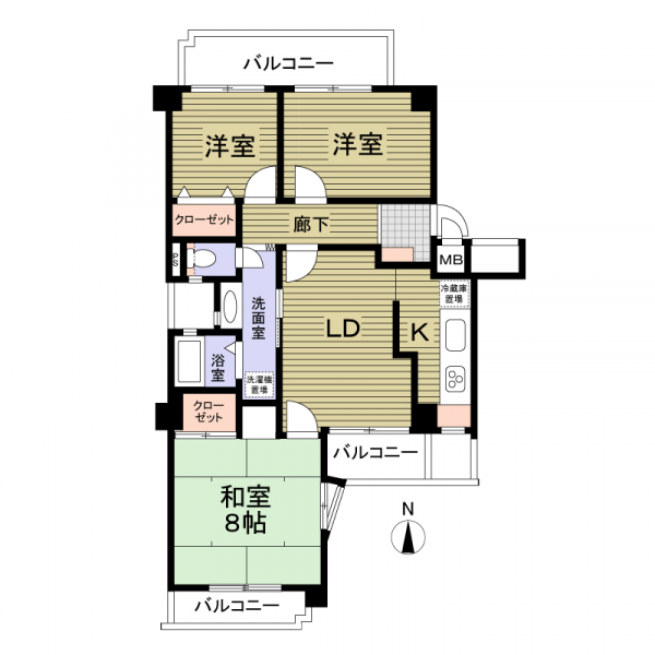 グローリアス藤ケ丘の間取図