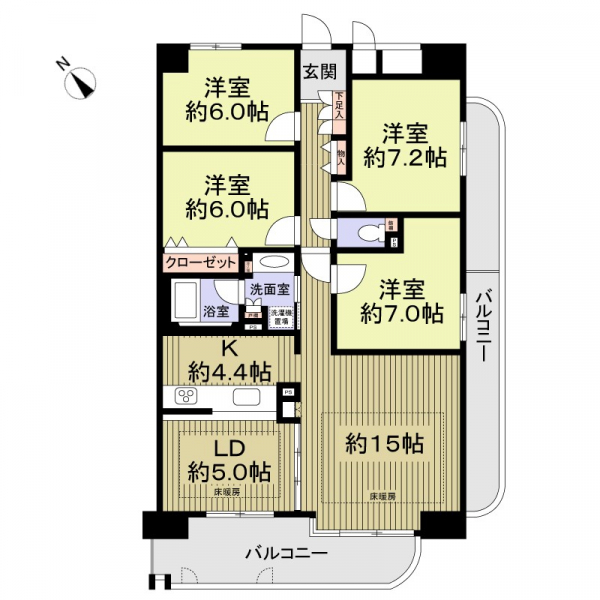 ラドーニ則武　天空の館の間取図