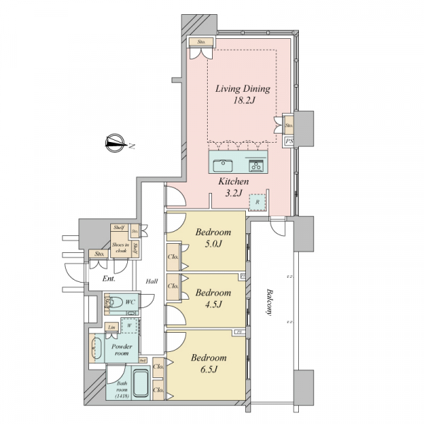アイランドシティオーシャン＆フォレストタワーレジデンスＥＡＳＴの間取図