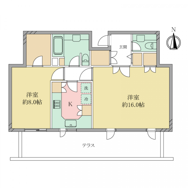 アンカーヒルハウスの間取図