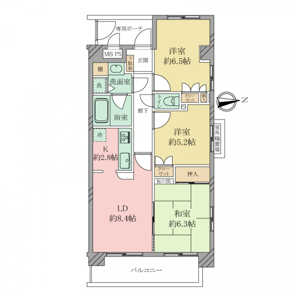 マイキャッスル三鷹ＩＩの間取図
