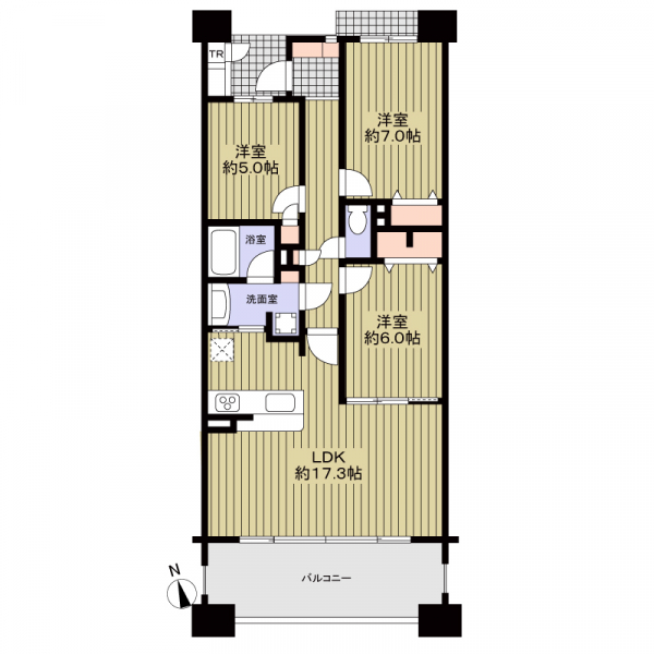 センチュリースクエア木場の間取図