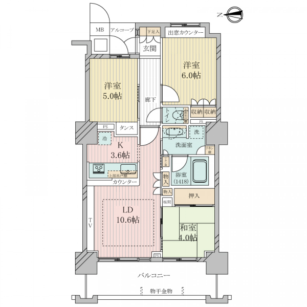大阪福島タワーの間取図