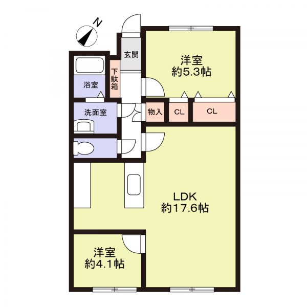 ハイラーク舞鶴の間取図