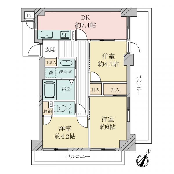 グランメゾン神戸の間取図