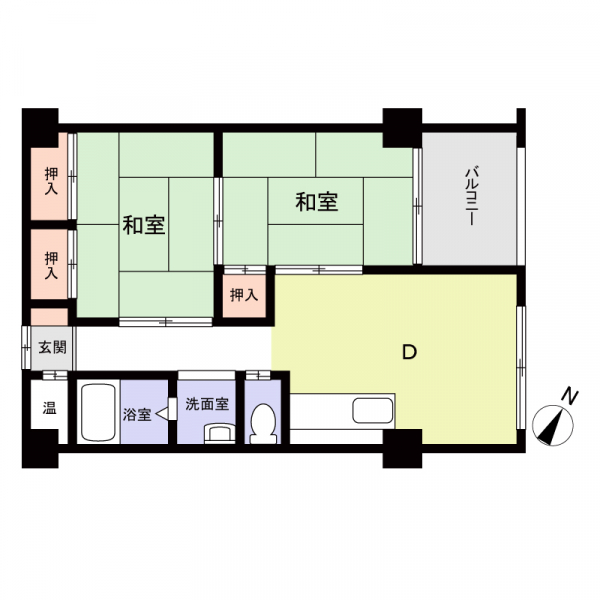 コーポラス東光の間取図