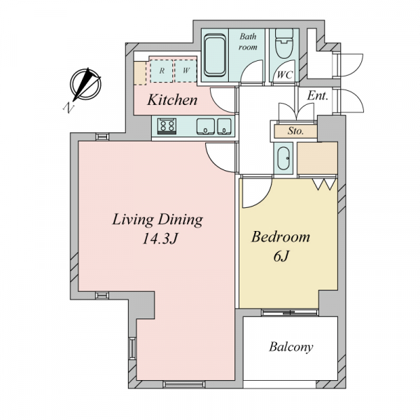 伊皿子マンションの間取図