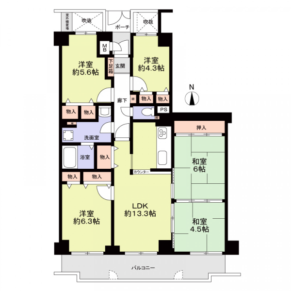 コスモ北野田の間取図