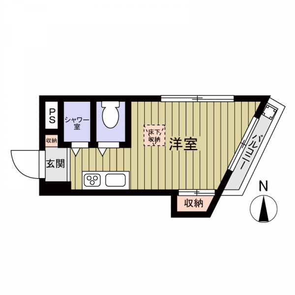 第１１ユーセードムスの間取図