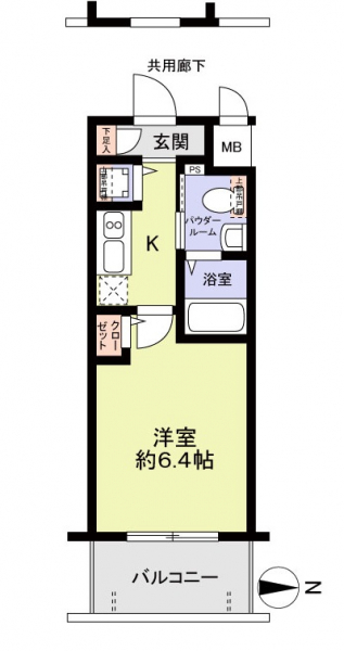 エスリード江坂江の木町の間取図