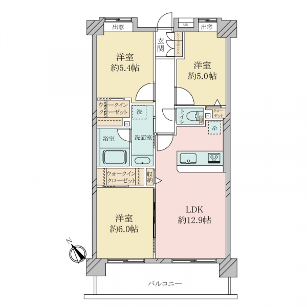 レクセルマンション本八幡の間取図