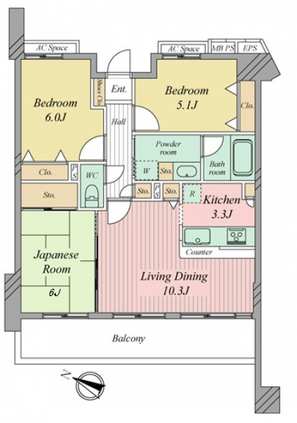 ライオンズガーデン金町の間取図