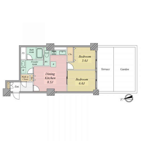 ロイヤルパレスの間取図