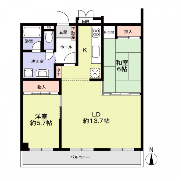 安城グランドハイツの間取図