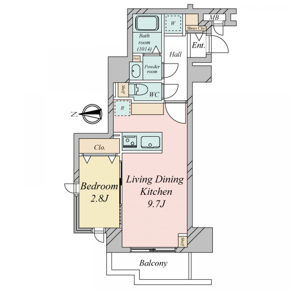 日神パレステージ西池袋の間取図